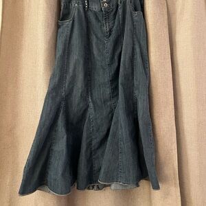 Lane Bryant Venezia Blue Denim Mermaid Style Skirt